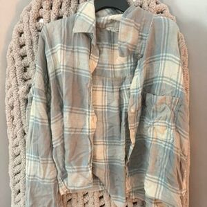 American Eagle- Cropped Flannel
